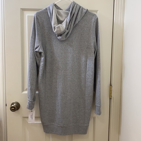 NWT Calvin Klein Sweatshirt Hoodie Dress - Picture 3 of 5